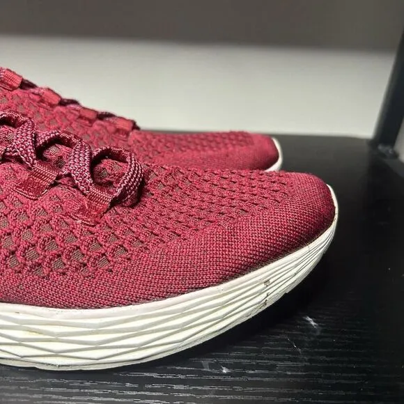 Nobull Mens Size 12.5 Crimson Red Mesh Runner Running Shoes Sneakers