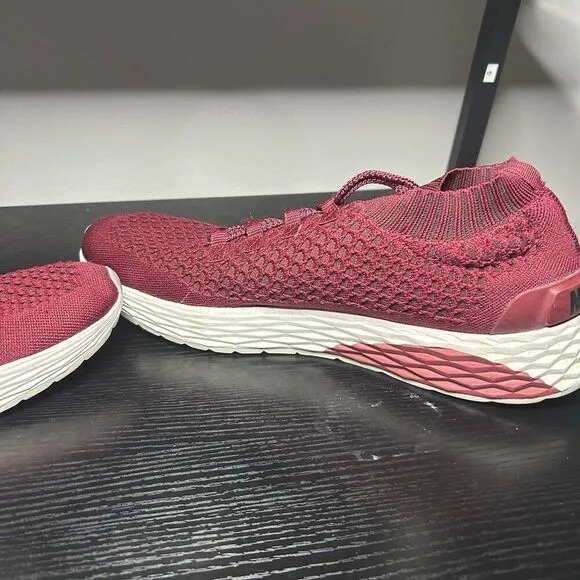 Nobull Mens Size 12.5 Crimson Red Mesh Runner Running Shoes Sneakers