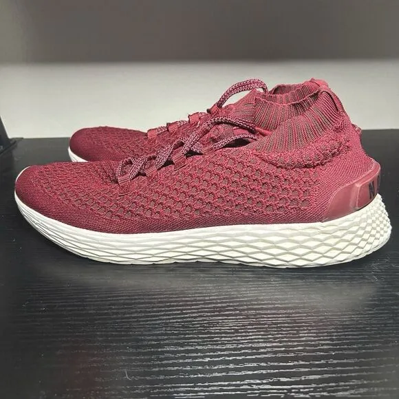 Nobull Mens Size 12.5 Crimson Red Mesh Runner Running Shoes Sneakers