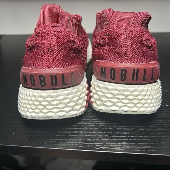 Nobull Mens Size 12.5 Crimson Red Mesh Runner Running Shoes Sneakers