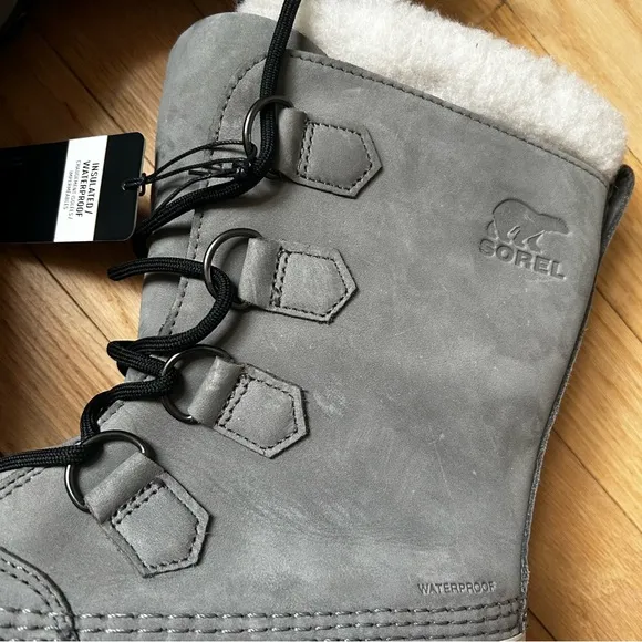 NWOB SOREL Caribou grey winter snow boots size 10.5 women’s
