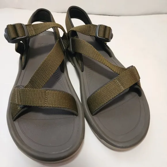 NWOB TEVA HURRICANE SIZE 13 S/N 1091588 OLIVE HUNTER GREEN MEN'S SANDALS SHOE