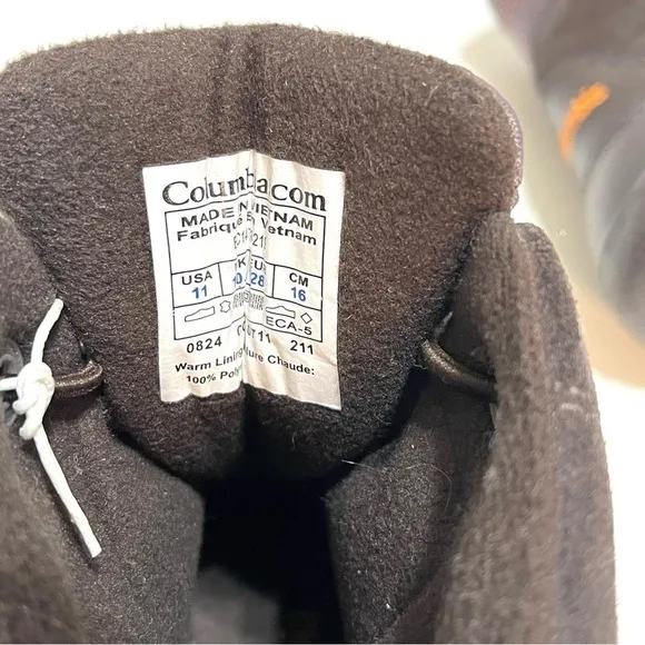NWT Columbia Toddler Kids Brown Snow Boots Size 11