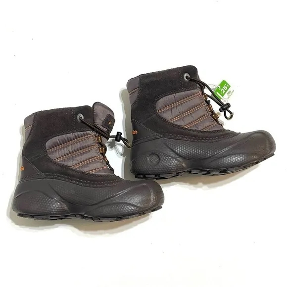 NWT Columbia Toddler Kids Brown Snow Boots Size 11