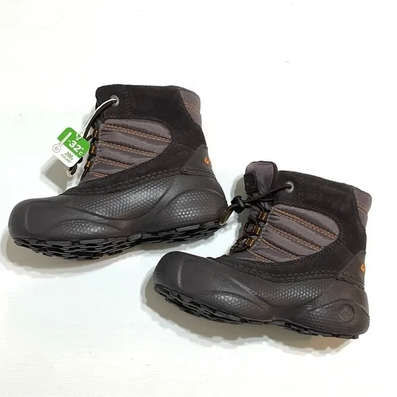 NWT Columbia Toddler Kids Brown Snow Boots Size 11