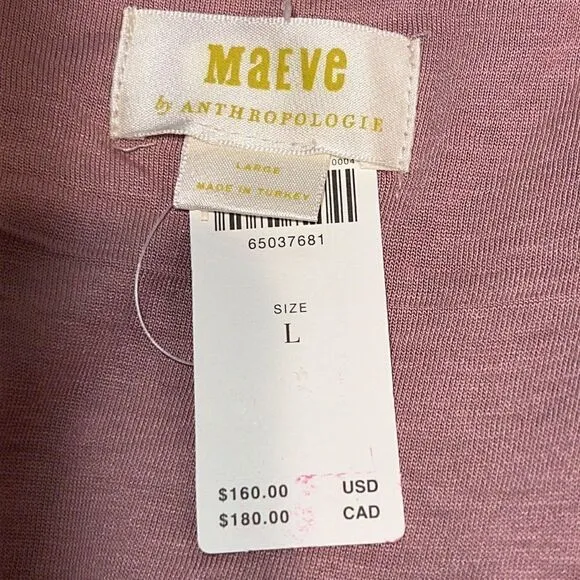 NWT Anthropologie Maeve Jacquard Mini Dress Tan Large