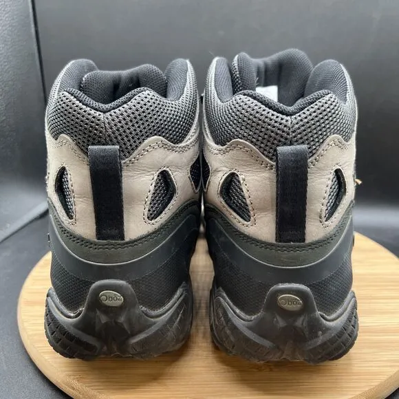 Oboz Sawtooth II Mid Men’s Size 13 Waterproof Leather Hiking Boots Gray Lace Up