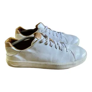OluKai Lae'Ahi Li'Ili Mens White Leather Lace Up Casual Sneakers Shoes Size 12