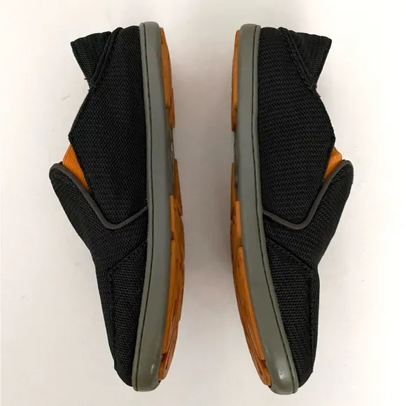 OluKai Men’s Nohea Mesh Shoes Dark Shadow/Dark Shadowgrey Orange 8.5