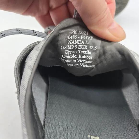 Olukai Nanea Li Men's Canvas Slip-On Sneakers Shoes Casual Gray Size 9.5