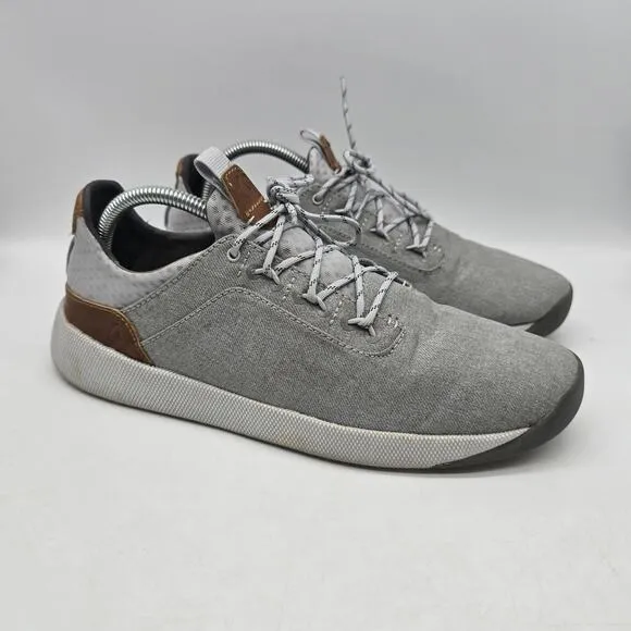 Olukai Nanea Li Men's Canvas Slip-On Sneakers Shoes Casual Gray Size 9.5