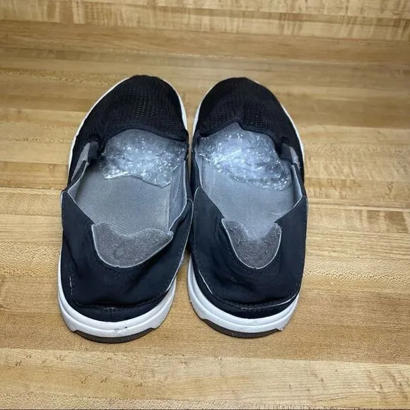 Olukai Mens Lae‘ahi Sneaker Shoes Black Mesh Slip-On Drop In Heel Size 14