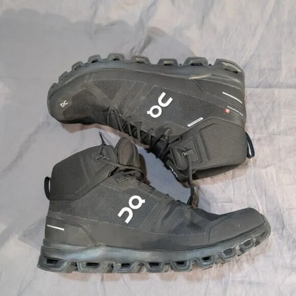 On Cloudrock Waterproof hiking Boots Men Size 14