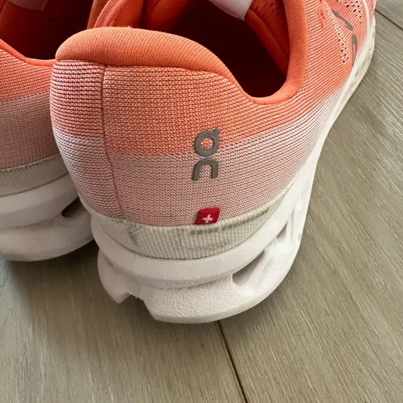 On Cloudsurfer Mens 11.5 Shoes Orange Sneaker Running Athletic Gym Swiss Walking