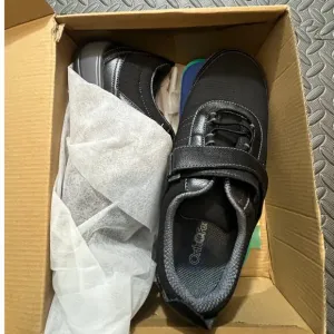 Ortho Feet‎ &quot;Breeze 835&quot; Black Comfort mesh &amp; leather Women's shoes US 10.5 Wide