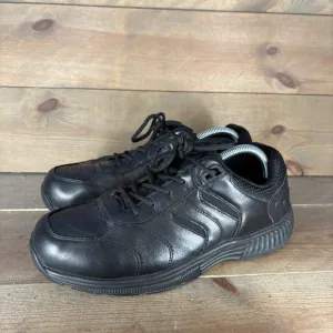 orthofeet whitney womens size 10 Wide 4E shoes black leather walking sneakers