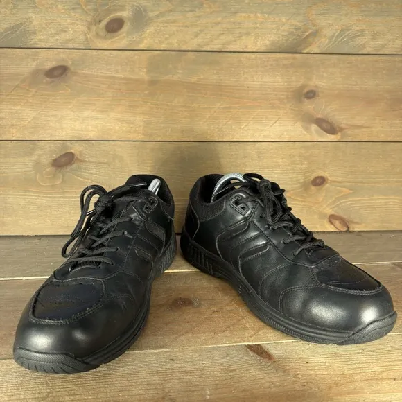 orthofeet whitney womens size 10 Wide 4E shoes black leather walking sneakers