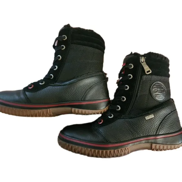 PAJAR Tour Trooper Waterproof Boots Leather Winter Snow Black Mens 8 Pajar-Tex