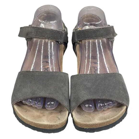 Papillio X Birkenstock Unisex Brown Gray Wedge Sandal Size 38 M 5 W 7