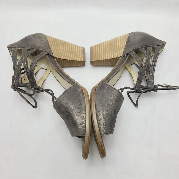PAUL GREEN marsha lace-up sandals, taupe suede