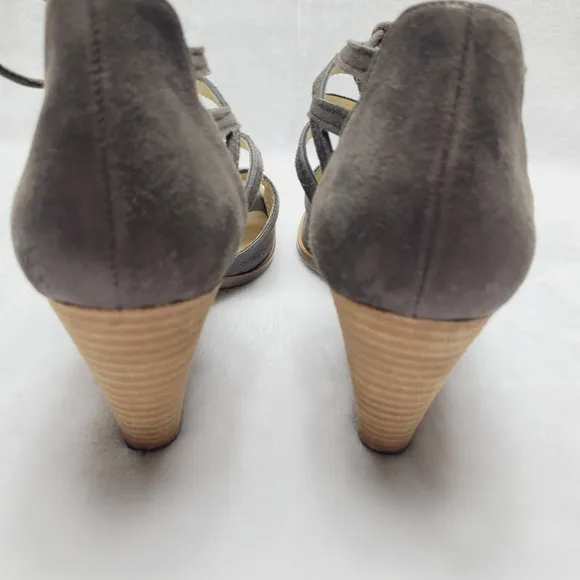PAUL GREEN marsha lace-up sandals, taupe suede