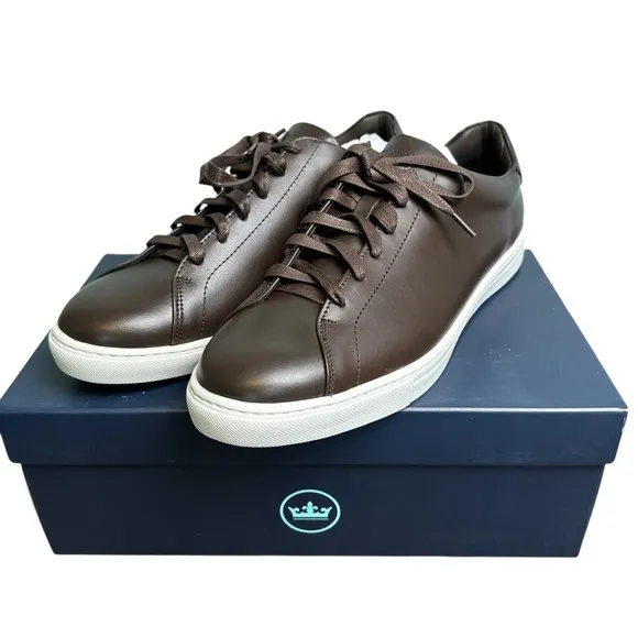 Peter Millar Vantage Lite Sneakers Chocolate Mens 12 Golf Casual New In Box