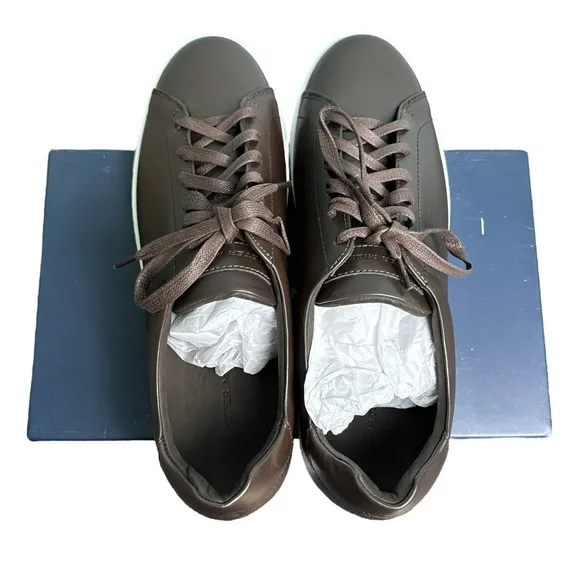 Peter Millar Vantage Lite Sneakers Chocolate Mens 12 Golf Casual New In Box