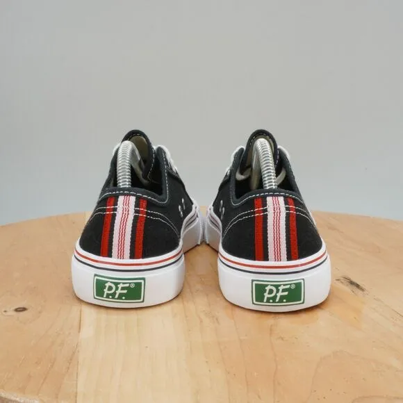 PF Flyers Center Lo Womens Size 6 Shoes Black White Low Top Casual Sneakers NEW