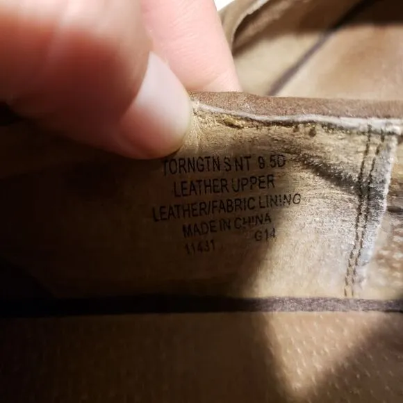 Polo Ralph Lauren Leather Wingtip Oxford Dress Shoes, Two Tone Brown, Size 9.5