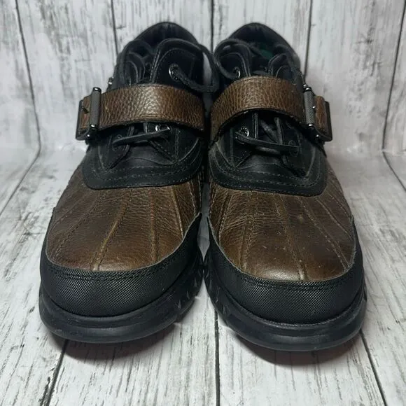 Polo Ralph Lauren Men’s Dover III Leather Hiking Boots size 9 Brown Black