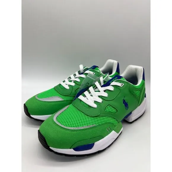 Polo Ralph Lauren Men's JGR Suede/Mesh Athletic Shoes Green Size 11.5 NEW