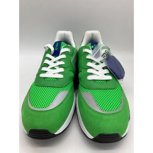Polo Ralph Lauren Men's JGR Suede/Mesh Athletic Shoes Green Size 11.5 NEW