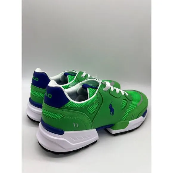 Polo Ralph Lauren Men's JGR Suede/Mesh Athletic Shoes Green Size 11.5 NEW