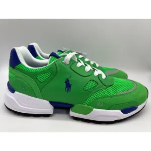 Polo Ralph Lauren Men's JGR Suede/Mesh Athletic Shoes Green Size 11.5 NEW