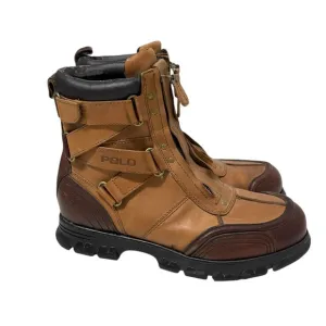 Polo Ralph Lauren Taurin II Vintage Brown Leather Boots Size 10D Winter Work