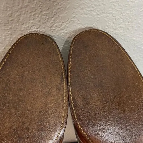 Polo Ralph Lauren X Crockett &amp; Jones Brown Cap Toe Oxford Dress Shoes Men's 10 D