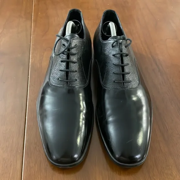 Prada Men’s Dress Shoes, Black Size 9 (42)