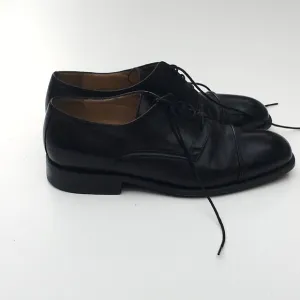 Principe Men's Size 8 D Black Leather Dress Shoes Made In Italy