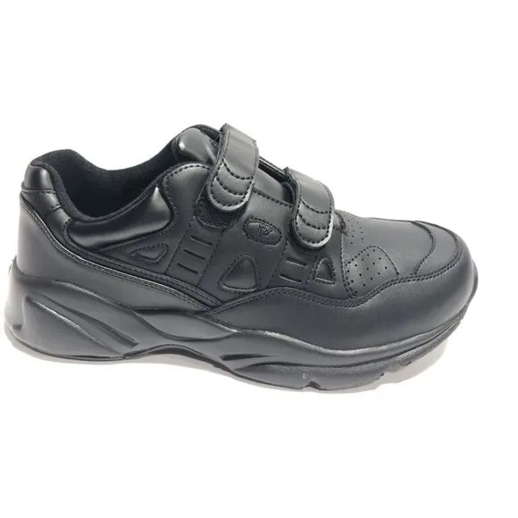Propet Men’s Stability Walker Strap, Black Walking Shoes, Size 8 XX (5E)