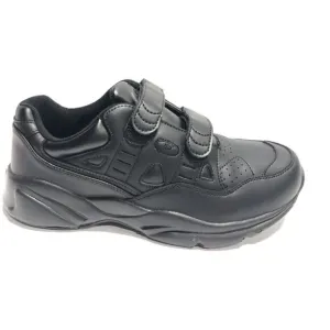 Propet Men’s Stability Walker Strap, Black Walking Shoes, Size 8 XX (5E)