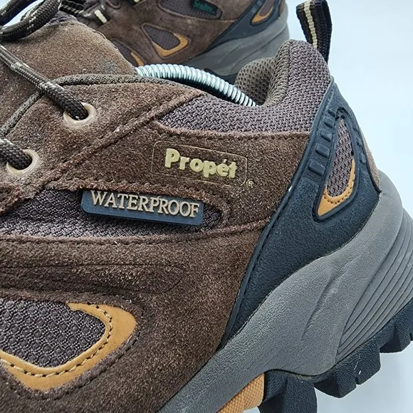 Propet Ridge Walker Low Boots Mens Size 11 XX 5E Brown Tan Suede Hiking M3598