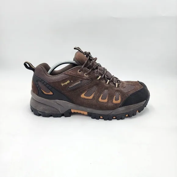Propet Ridge Walker Low Boots Mens Size 11 XX 5E Brown Tan Suede Hiking M3598