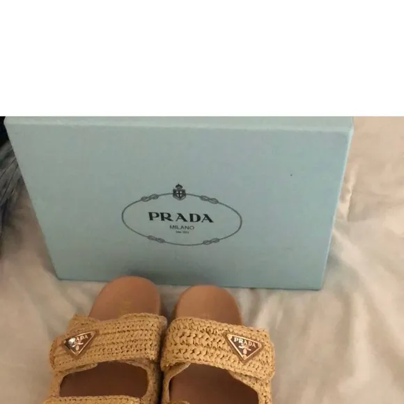 Raffia Beige Crochet Sandals