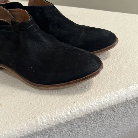 Rebels‎ Suede leather Black Ankle BootsComfort Driving Walking shoes 6.5