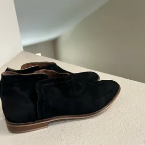 Rebels‎ Suede leather Black Ankle BootsComfort Driving Walking shoes 6.5