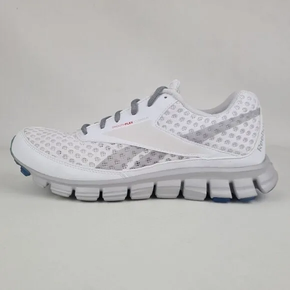 Reebok Smoothflex Cushrun Running Shoes Mens Mesh White 2001