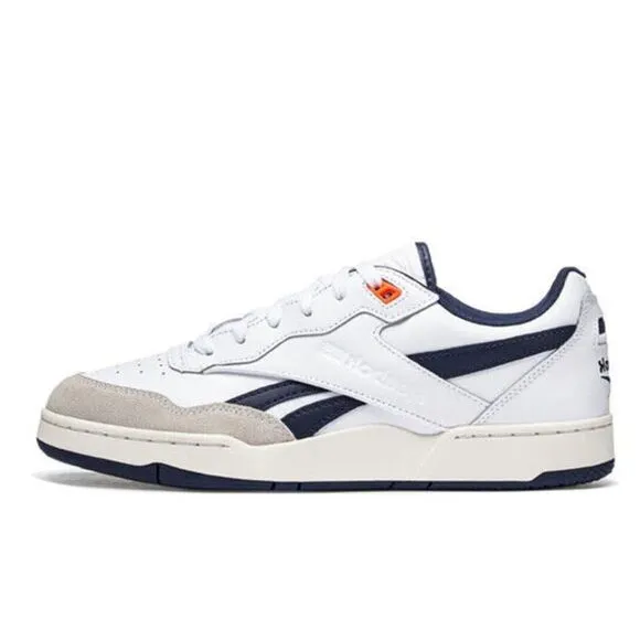 Reebok BB 4000 II IE6832 Men's White Navy Leather Casual Sneaker Shoes NR6158