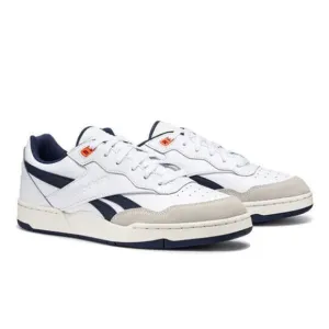 Reebok BB 4000 II IE6832 Men's White Navy Leather Casual Sneaker Shoes NR6158