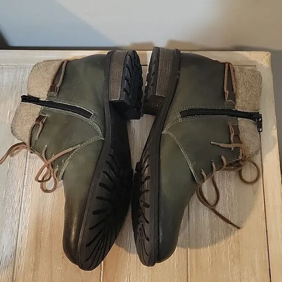 Remonte Elaine green  Hiking Bootie boots, size EU 38