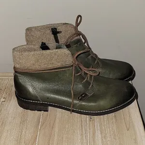 Remonte Elaine green  Hiking Bootie boots, size EU 38